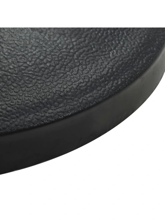 Stojan na slunečník polokruhový černý 15 kg polyresin
