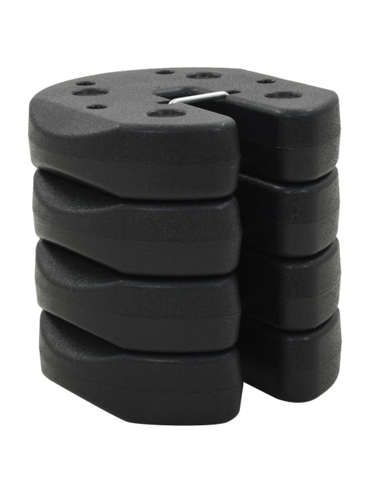 Závaží pro party stan 4 ks černá 220 x 50 mm betonová