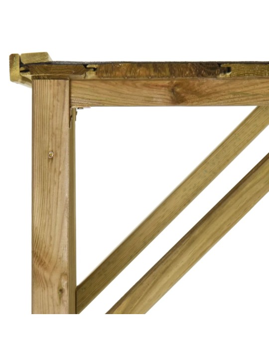Zahradní kůlna na dříví a nářadí borovice 253 x 80 x 170 cm