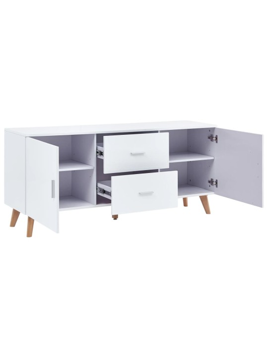 Příborník bílý 160 x 40 x 70 cm MDF