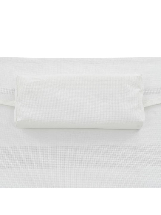 Zahradní lehátka 2 ks se stolkem polyratan a textilen černá