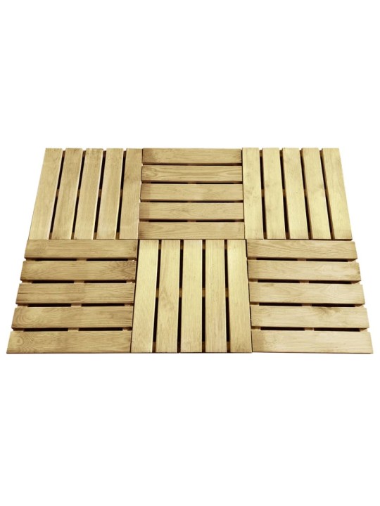 Terasové dlaždice 6 ks 50 x 50 cm dřevo zelené