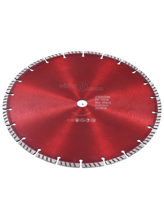 Diamantový řezací kotouč turbo ocel 300 mm