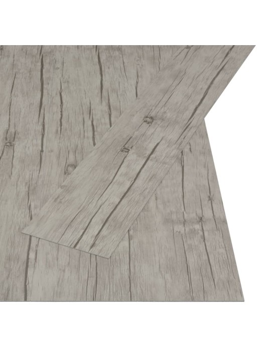 Samolepicí podlahová krytina 4,46 m² 3 mm PVC dub bělená