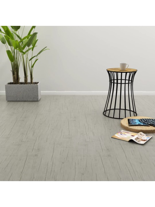 Samolepicí podlahová krytina 4,46 m² 3 mm PVC dub bělená
