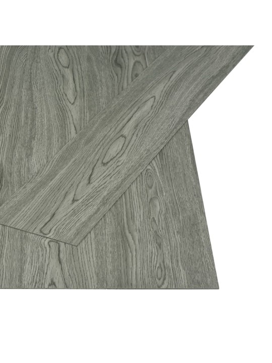 Samolepící podlahová prkna 4,46 m² 3 mm PVC šedá