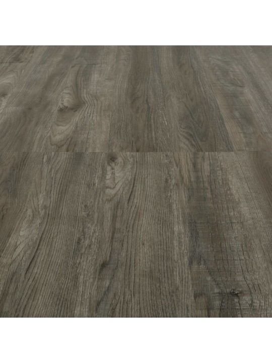 Samolepící podlahová prkna 4,46 m² 3 mm PVC šedo-hnědá