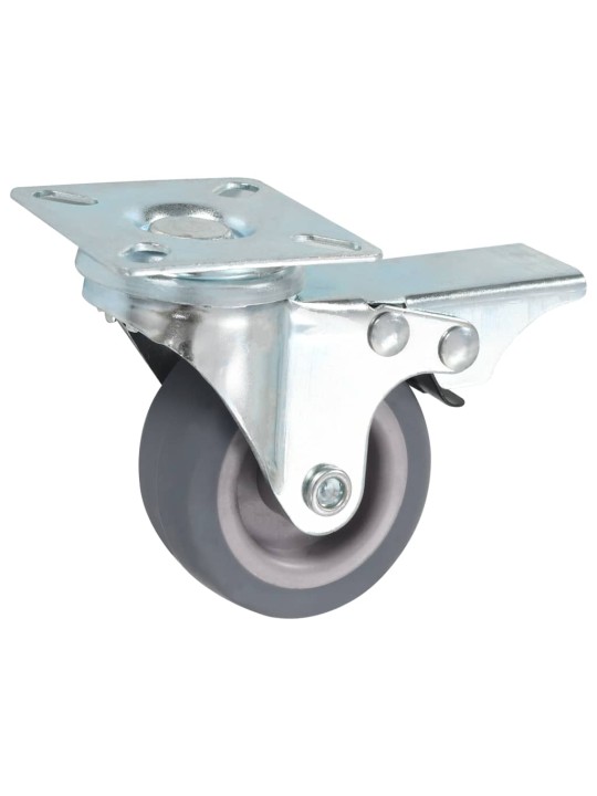 Otočná kolečka s dvojitou brzdou 4 ks 50 mm