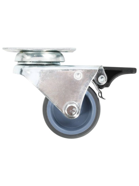 Dvojitá otočná kolečka s dvojitou brzdou 4 ks 50 mm