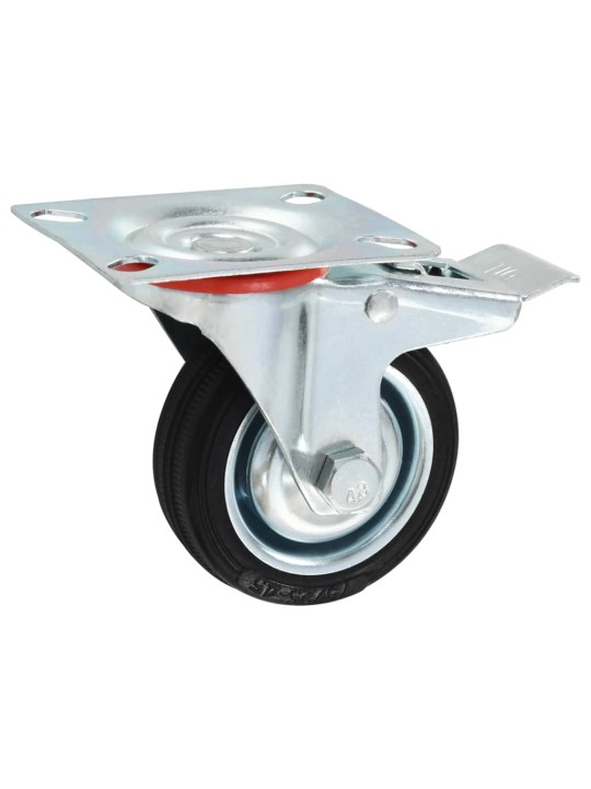 Otočná kolečka s dvojitou brzdou 4 ks 75 mm