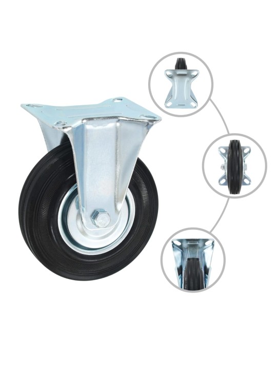 Pevná kolečka 4 ks 125 mm