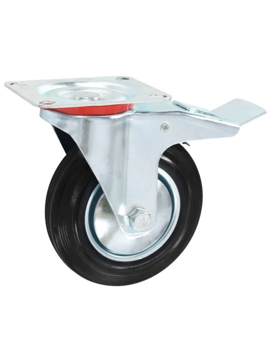Otočná kolečka s dvojitou brzdou 4 ks 160 mm