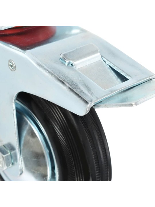 Otočná kolečka s dvojitou brzdou 4 ks 160 mm