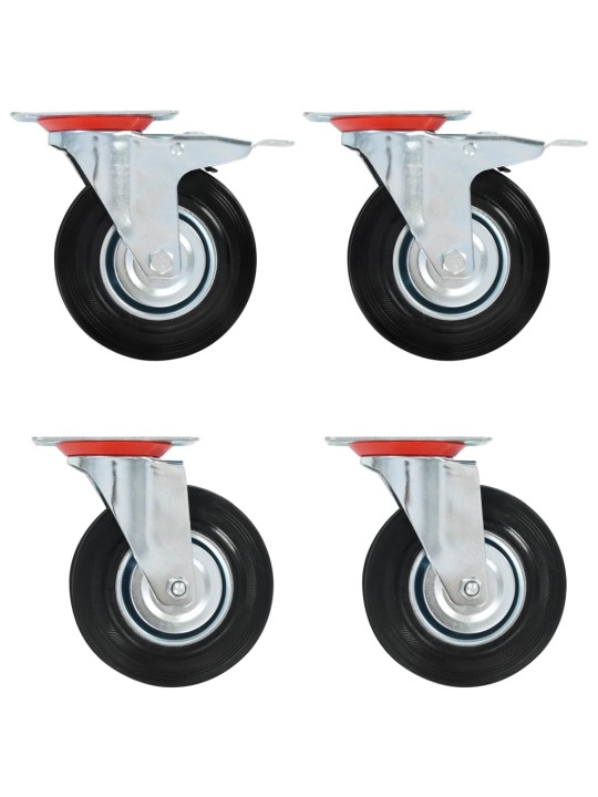 Otočná kolečka 4 ks 125 mm