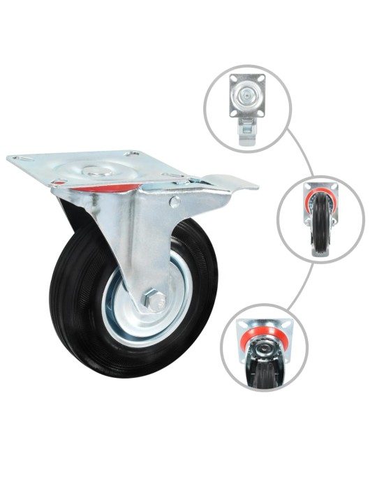 Otočná kolečka 4 ks 125 mm