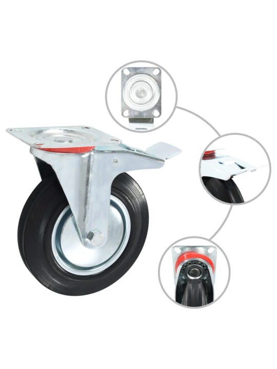 Otočná kolečka 4 ks 200 mm