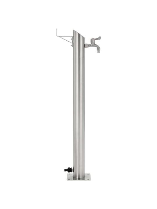 Zahradní sloupek na vodu nerezová ocel kulatý 95 cm