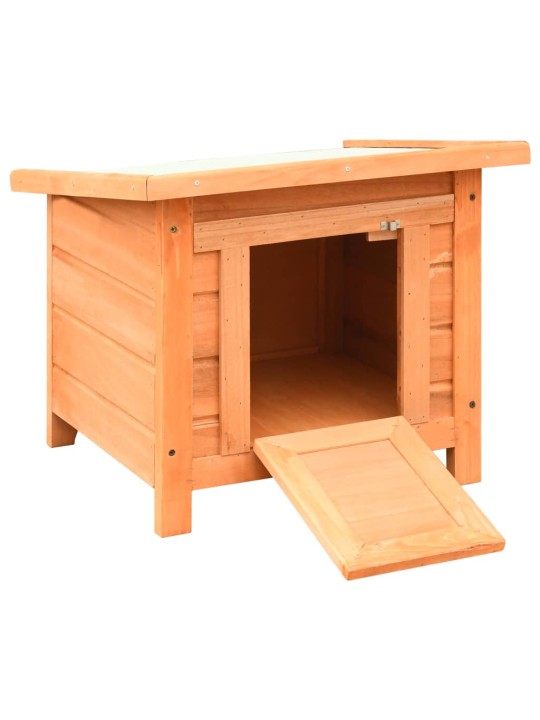 Domeček pro kočky 50 x 46 x 43,5 cm masivní borovice a jedle
