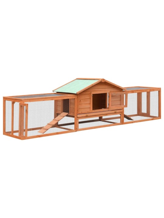Králíkárna 310x70x87  cm masivní borové a jedlové dřevo