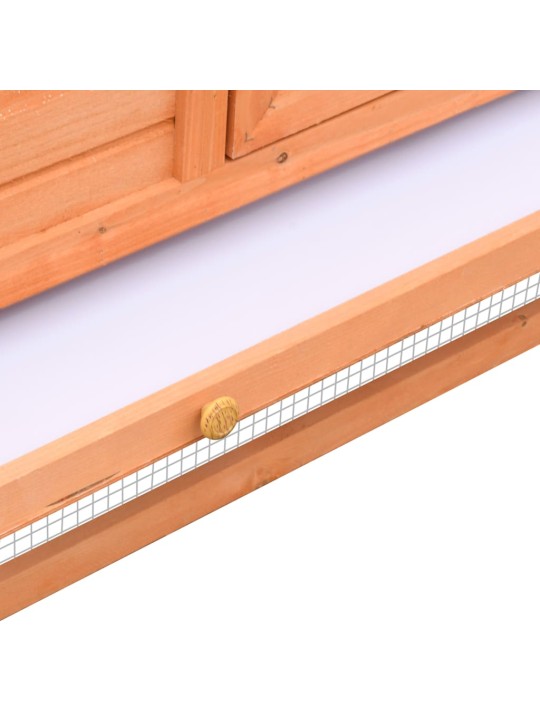 Králíkárna 310x70x87  cm masivní borové a jedlové dřevo