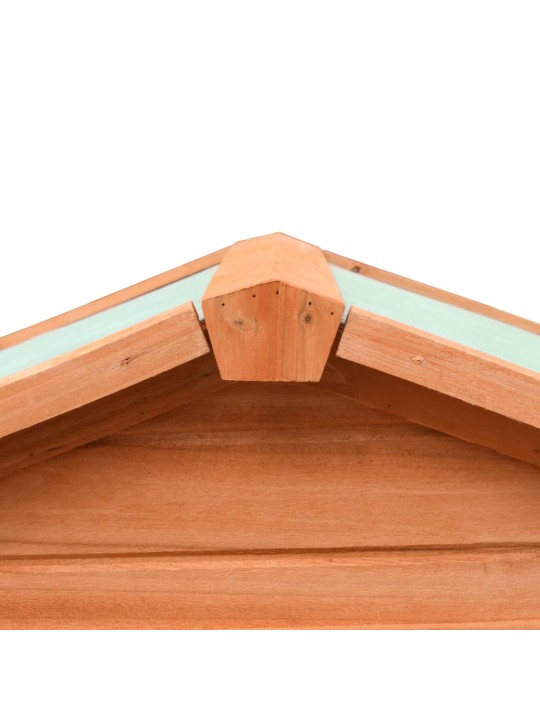 Králíkárna 310x70x87  cm masivní borové a jedlové dřevo