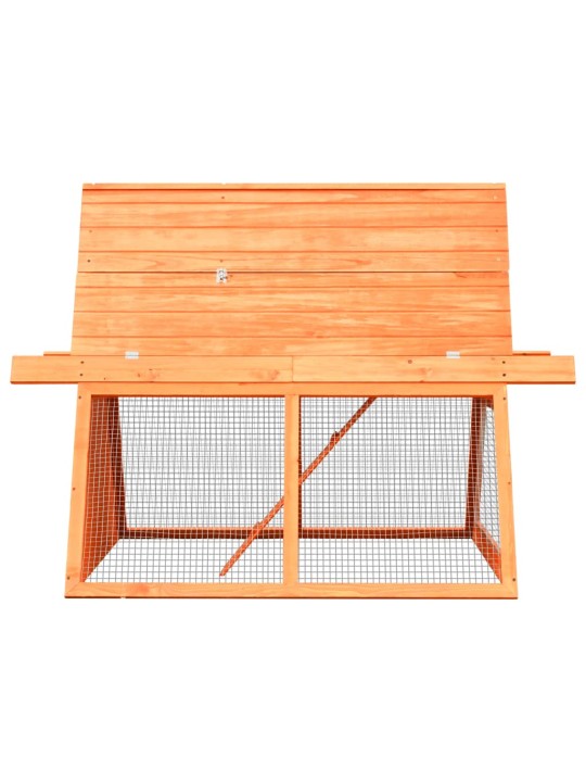 Králíkárna 152 x 128 x 108 cm masivní borové a jedlové dřevo