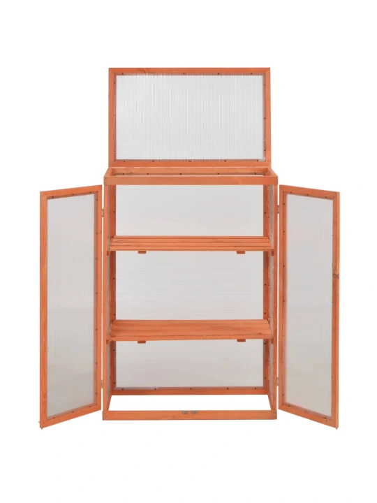 Skleník dřevěný 75 x 47 x 109 cm