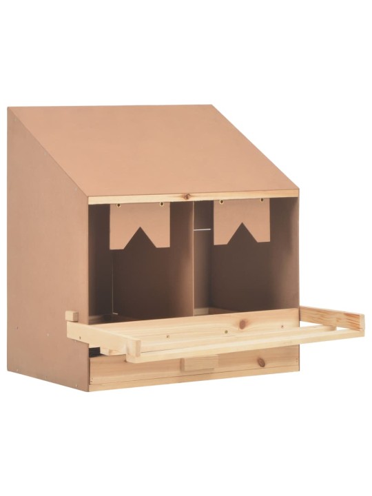 Snáškové hnízdo 2 boxy 63 x 40 x 65 cm masivní borovice