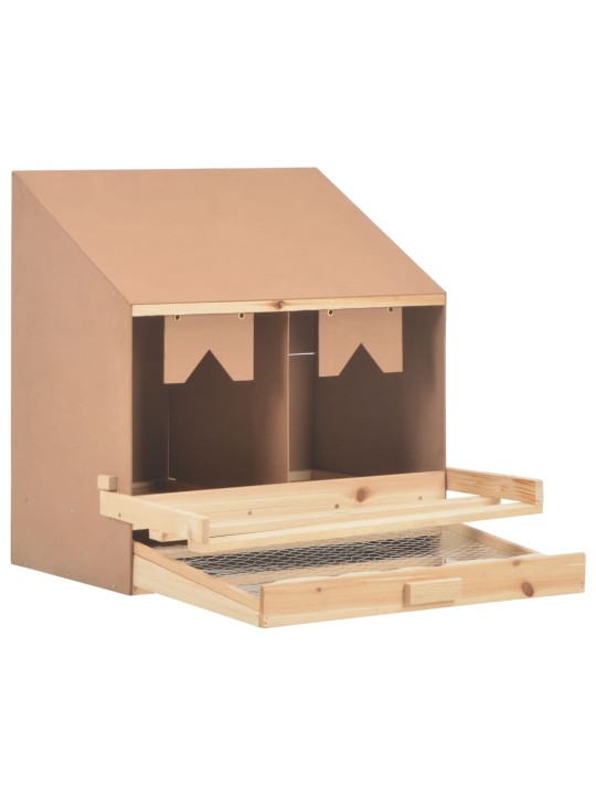 Snáškové hnízdo 2 boxy 63 x 40 x 65 cm masivní borovice