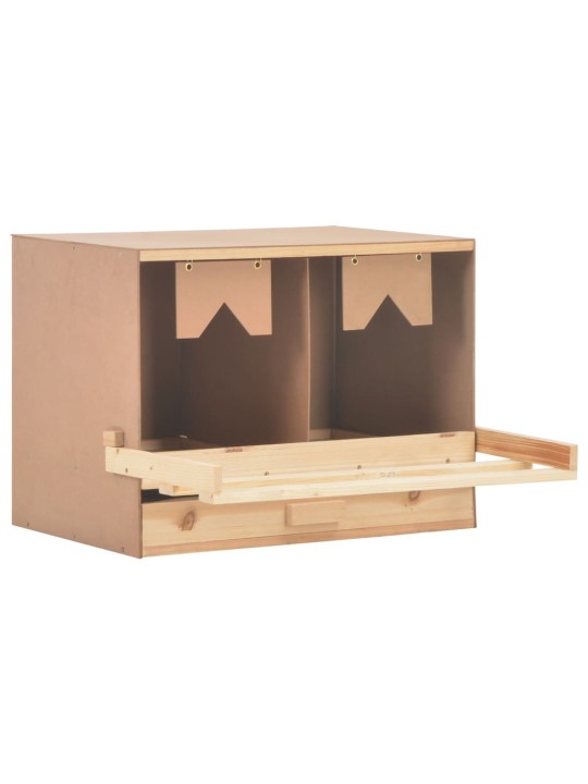 Snáškové hnízdo 2 boxy 63 x 40 x 45 cm masivní borovice