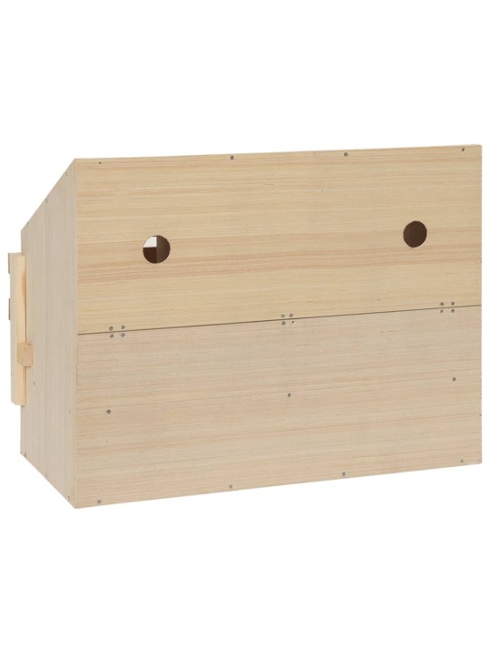 Snáškové hnízdo 3 boxy 72 x 33 x 54 cm masivní borové dřevo