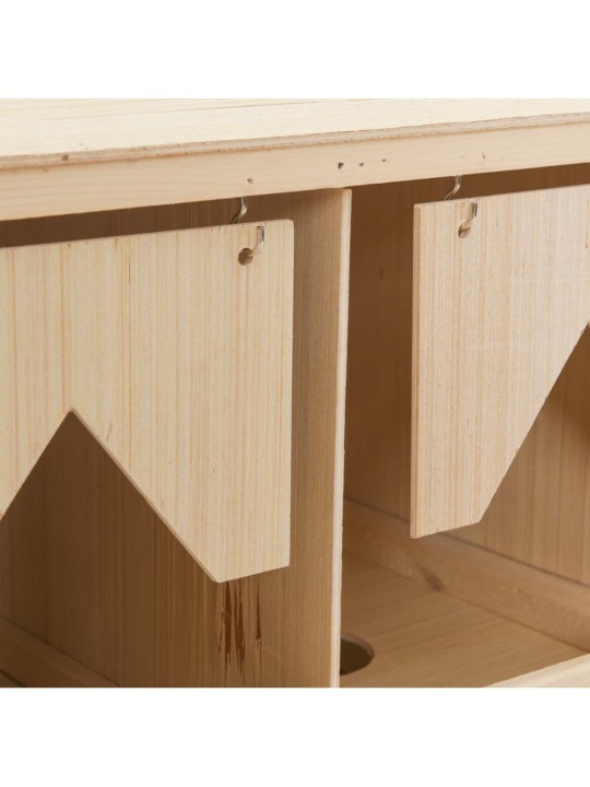 Snáškové hnízdo 3 boxy 72 x 33 x 54 cm masivní borové dřevo