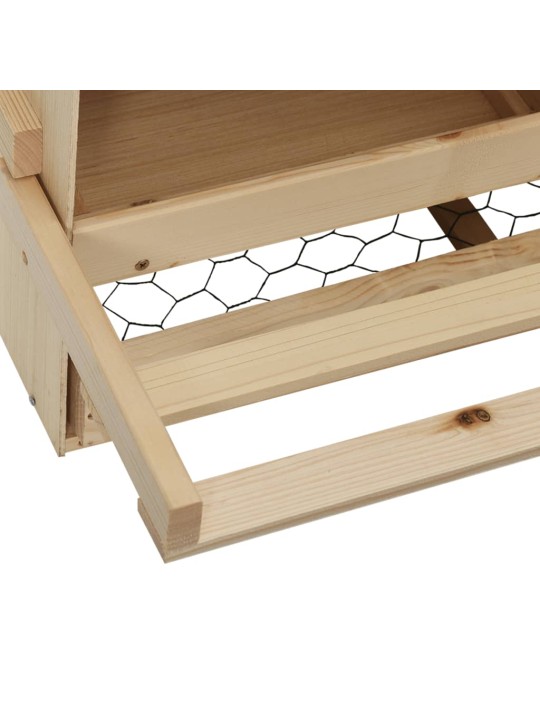 Snáškové hnízdo 3 boxy 72 x 33 x 54 cm masivní borové dřevo