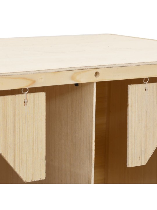Snáškové hnízdo 3 boxy 72 x 33 x 38 cm masivní borové dřevo