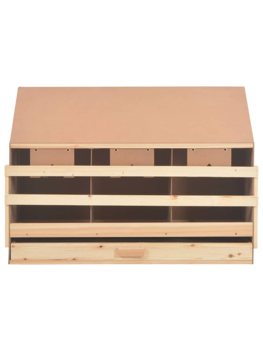 Snáškové hnízdo 3 boxy 93 x 40 x 65 cm masivní borovice