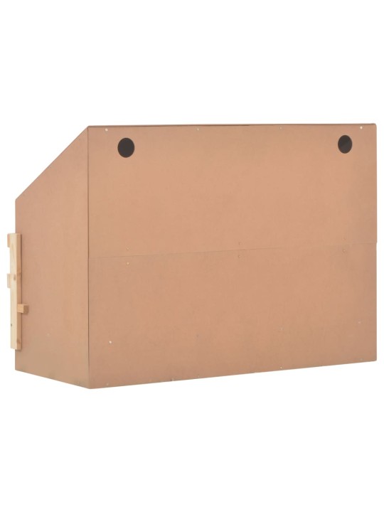 Snáškové hnízdo 3 boxy 93 x 40 x 65 cm masivní borovice