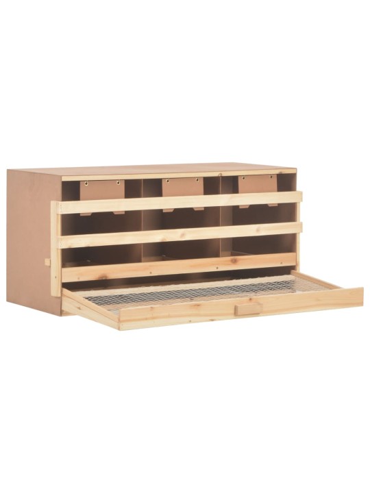Snáškové hnízdo 3 boxy 96 x 40 x 45 cm masivní borovice