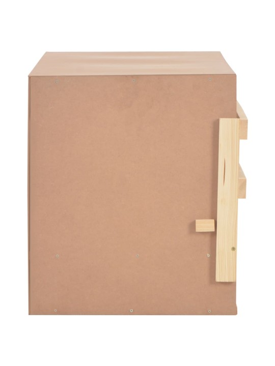 Snáškové hnízdo 3 boxy 96 x 40 x 45 cm masivní borovice