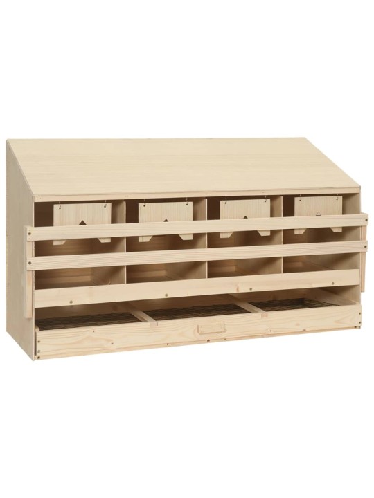 Snáškové hnízdo 4 boxy 106 x 40 x 59 cm masivní borové dřevo