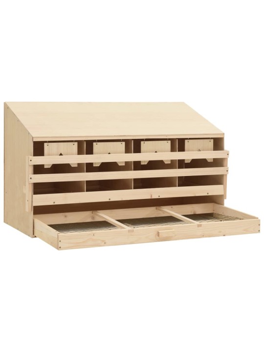 Snáškové hnízdo 4 boxy 106 x 40 x 59 cm masivní borové dřevo