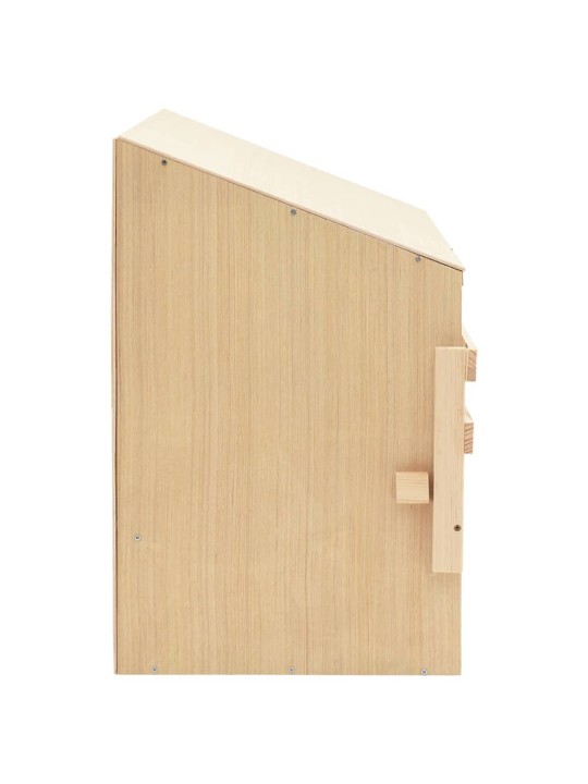 Snáškové hnízdo 4 boxy 106 x 40 x 59 cm masivní borové dřevo