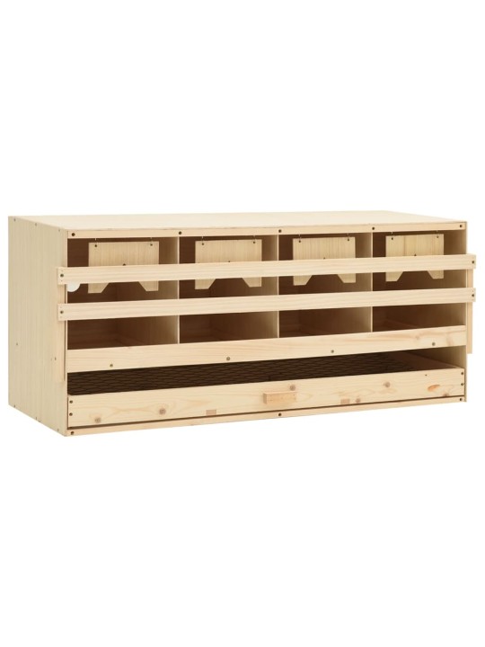 Snáškové hnízdo 4 boxy 106 x 40 x 45 cm masivní borové dřevo