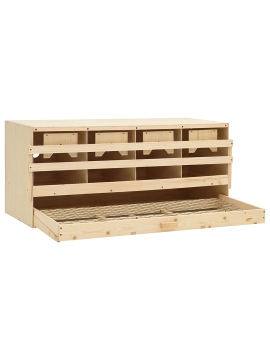 Snáškové hnízdo 4 boxy 106 x 40 x 45 cm masivní borové dřevo