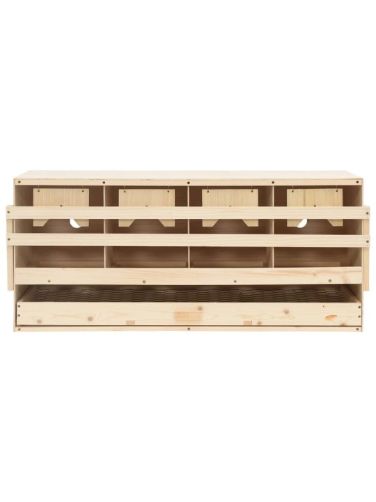 Snáškové hnízdo 4 boxy 106 x 40 x 45 cm masivní borové dřevo