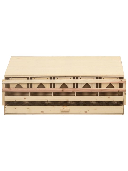 Snáškové hnízdo 5 boxů 117 x 33 x 54 cm masivní borové dřevo