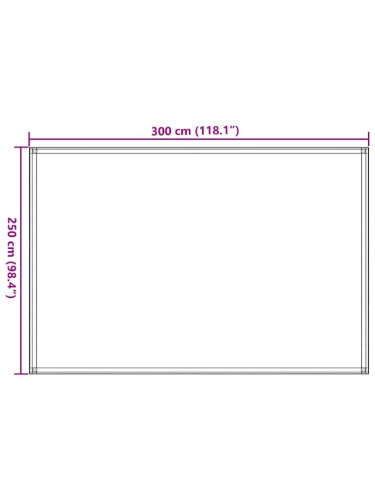 Koberec ke stanu 250 x 300 cm hdpe zelený