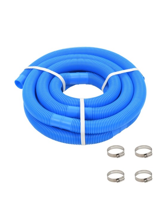 Bazénová hadice se svorkami modrá 38 mm 6 m