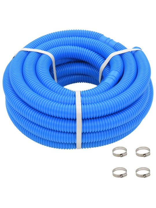 Bazénová hadice se svorkami modrá 38 mm 12 m