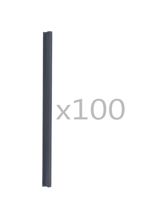 100 ks klipy na panelovou stínicí pásku PVC antracitové