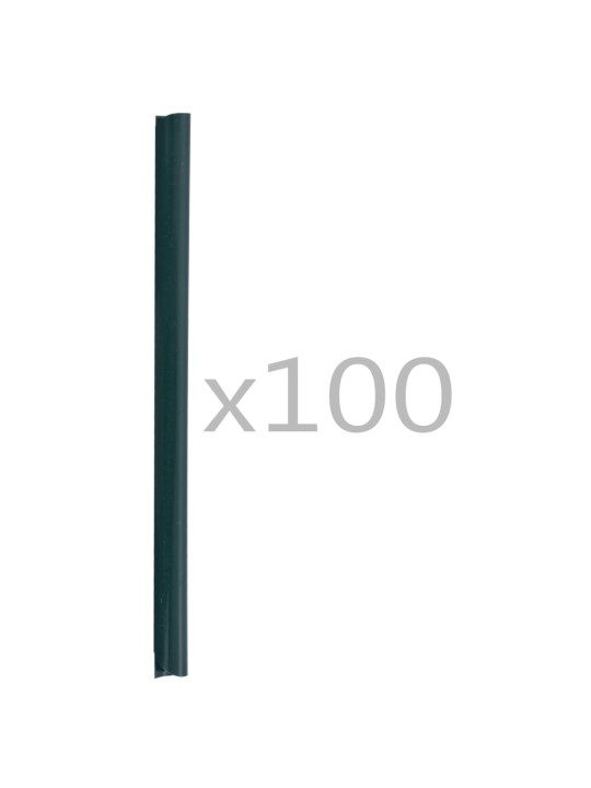 100 ks klipy na panelovou stínicí pásku PVC zelené